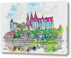  Постер Замок Albrechtsburg castle
