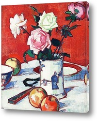   Постер Розы в китайской вазе