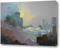   Картина Город в тумане