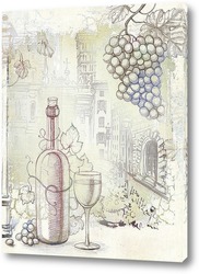   Постер Французское вино