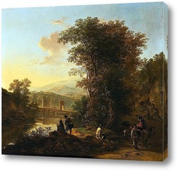   Картина Пейзаж с рисовальщиком
