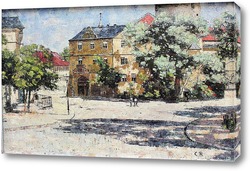   Картина Бургплац в замке в Веймаре