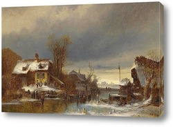  Горная деревня зимой