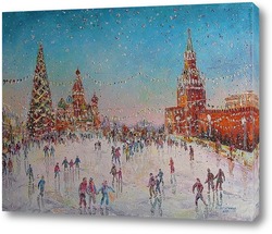   Картина Круглова Светлана. "Ёлка на Красной площади"