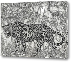   Картина Леопард в сумерках