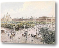  Картина художника XIX-XX веков, пейзаж, город