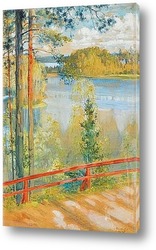   Картина Пейзаж озера
