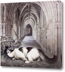   Постер Кошка в замке
