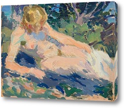   Постер Женщина в лучах солнца