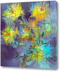   Постер абстрактные цветы