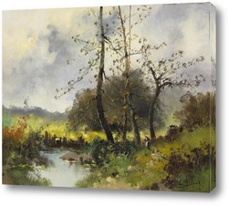   Картина Сельский пейзаж