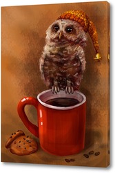   Постер Совенок и чай с печенюшками