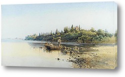   Картина Рыболовное судно, Корфу