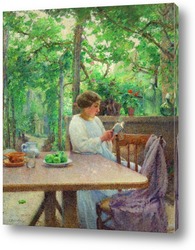   Картина В саду за чаем