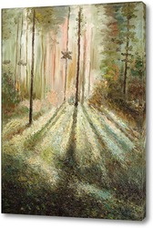   Картина Серебряный лес