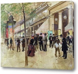  Сцена парижской улицы