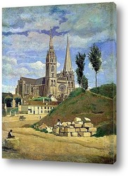   Постер Кафедральный собор в Шартре