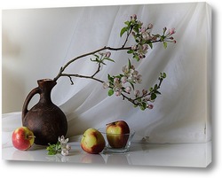   Постер С яблоневой веткой
