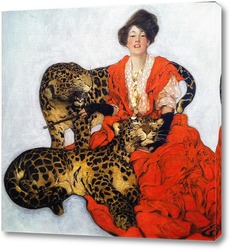   Постер Дама с Леопардами