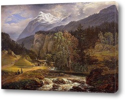   Картина Альпийский пейзаж