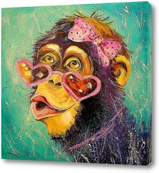   Картина Девочка обезьяна