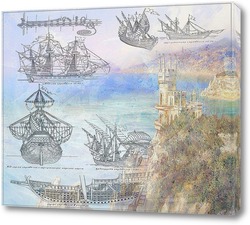   Постер Чертежи кораблей