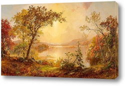   Картина Озеро Гринвуд.Осень на Гудзоне