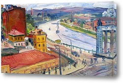   Картина Вид Старого Бородинского моста. 1943