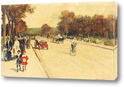   Картина Авеню вдоль Бурлонского леса в Париже