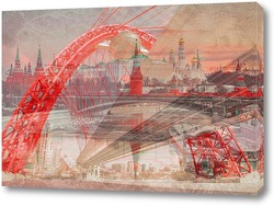  Постер Мост через Москва-реку