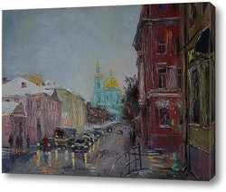   Картина Нина Панюкова "Вид с площади Разгуляй"