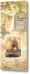  Постер Коллаж. Париж