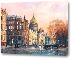   Картина Вид с Дворцовой площади