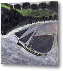   Постер Рыболовное судно у берегов