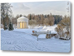   Постер Зима в Павловске. Храм Дружбы.