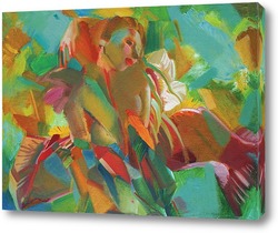   Постер Женщина-цветок. 2008. холст, масло