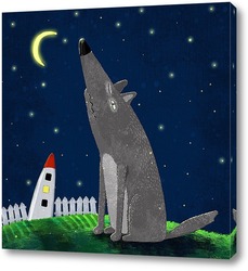   Картина Ночной волк