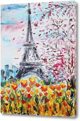   Картина Весенний Париж
