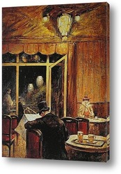   Картина Вечер в кафе Бауэр