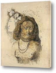   Постер Таитянская Женщина со Злым Духом