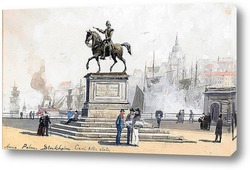   Постер Статуя Карла XIV