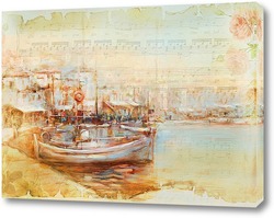   Постер Лодки в гавани