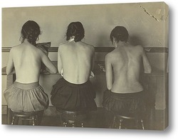  Постер Девушки за швейной машиной, 1917