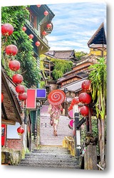   Постер Японские улочки