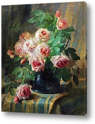   Картина Натюрморт с алыми розами