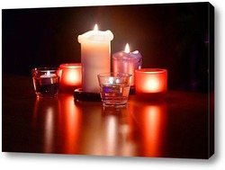   Постер Романика при свечах