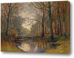   Картина Осенний пейзаж леса