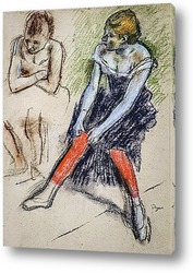   Картина Танцовщица в  красных чулках, 1884