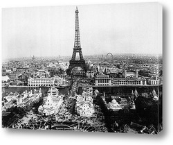   Постер Париж - вид сверху.