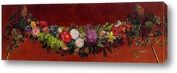   Картина Гирлянда из весенних и летних цветов
